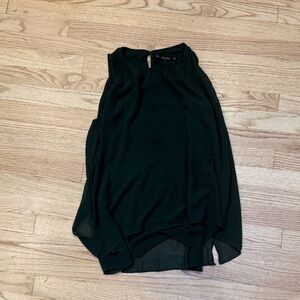 Zara Sleeveless Blouse Hunter Green